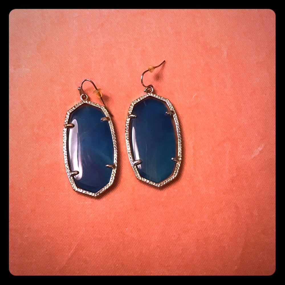 Kendra Scott blue stone earrings
